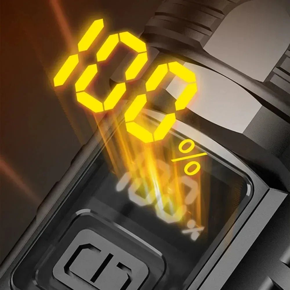 Lampe Torche LED Rechargeable Type-C Longue Portée 1000 m