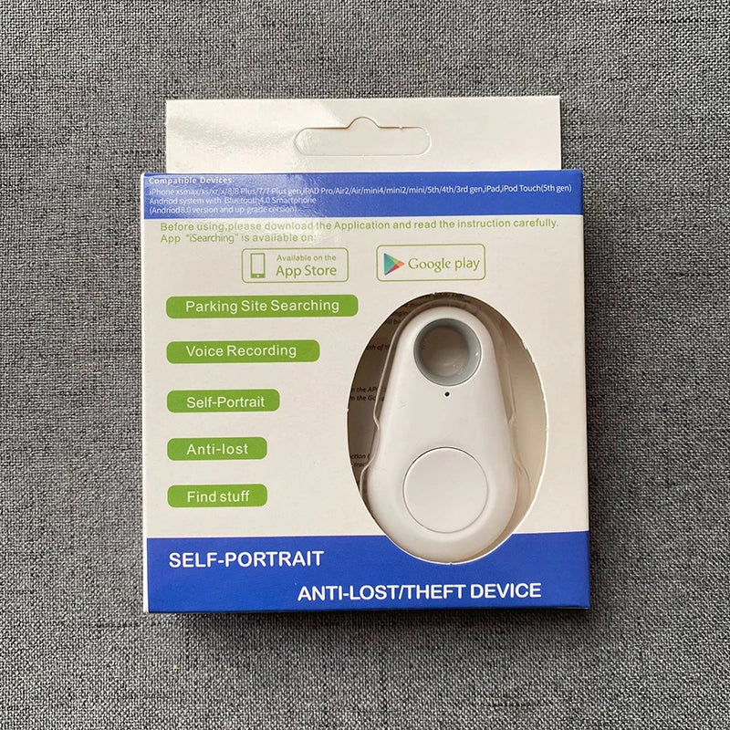 Mini GPS Mobile Bluetooth 5.0 Tracker Anti-Lost Device round Anti-Lost Device Pet Kids Bag Wallet Tracking Smart Finder Locator