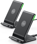 INIU Chargeur Induction 15W, Chargeur sans Fil à Charge Rapide, Wireless Charger Accessoire Bureau pour iPhone 17 16 Pro Max 15 Plus 14 13 12 11, Samsung, Google Pixel, etc.