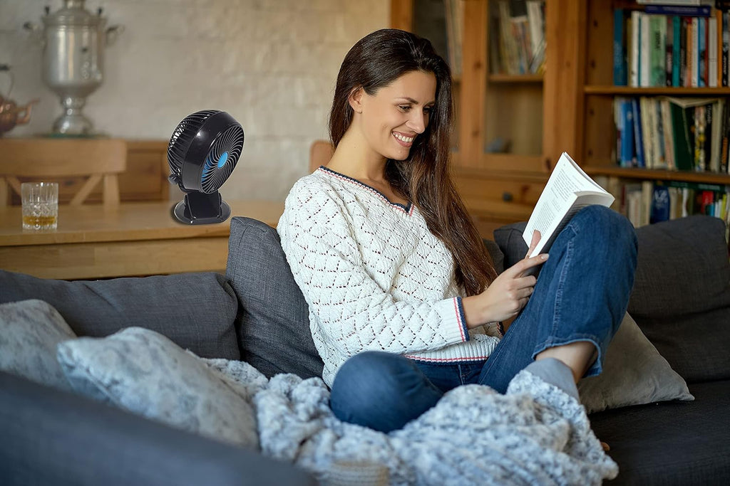 STARLYF Venteo - Fast Fan - Ventilateur sans fil, tête orientable 360°, puissance réglable + chargeur USB inclus