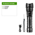 2000000 lampes de poche LED haute puissance type-c torche Rechargeable longue portée 1000M lampe à main étanche Camping en plein air lanterne de pêche