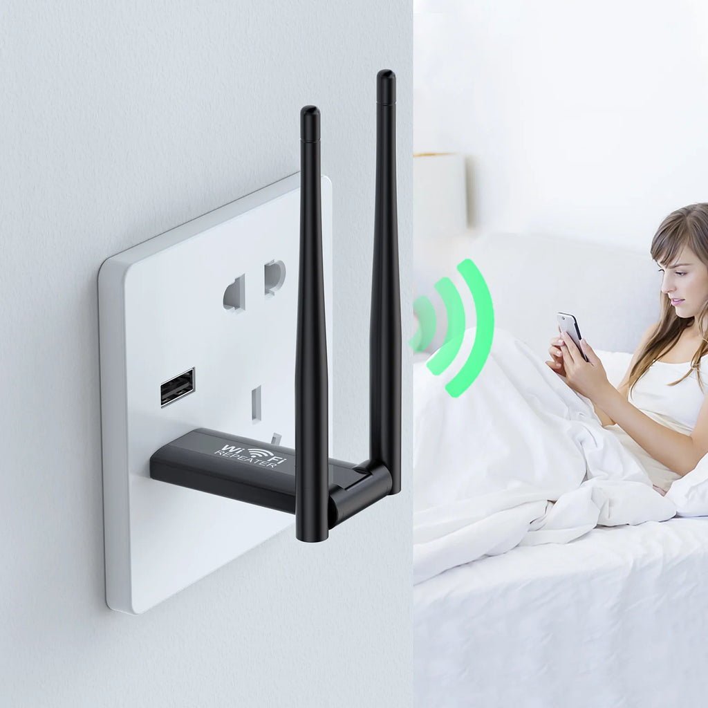 2.4G 300Mbps sans fil USB WiFi répéteur Extender WiFi amplificateur de Signal Booster longue portée Wi-Fi routeur Extension réseau à domicile
