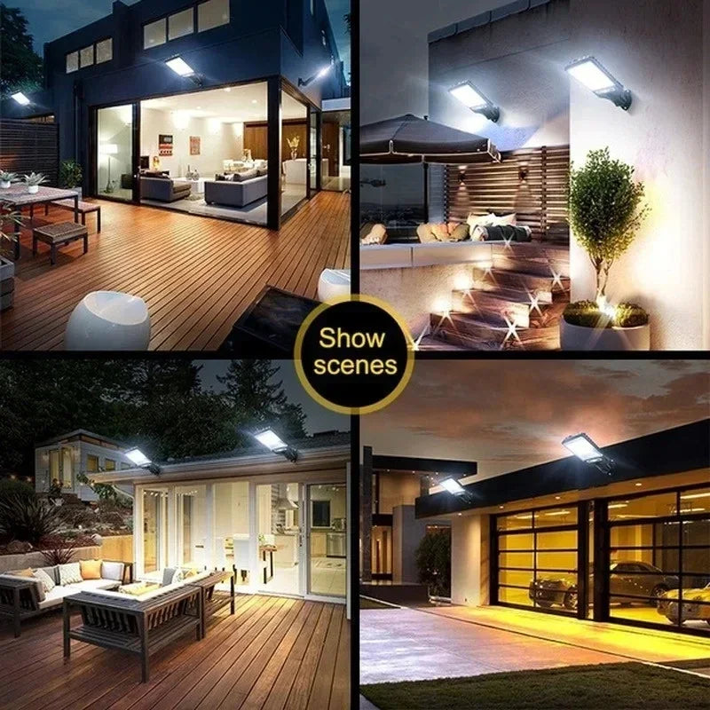 Applique Murale Solaire à LED pour l'Extérieur, Rechargeable, pour Cour, Jardin, Terrasse, Porte de Garage, Éclairage de Rue