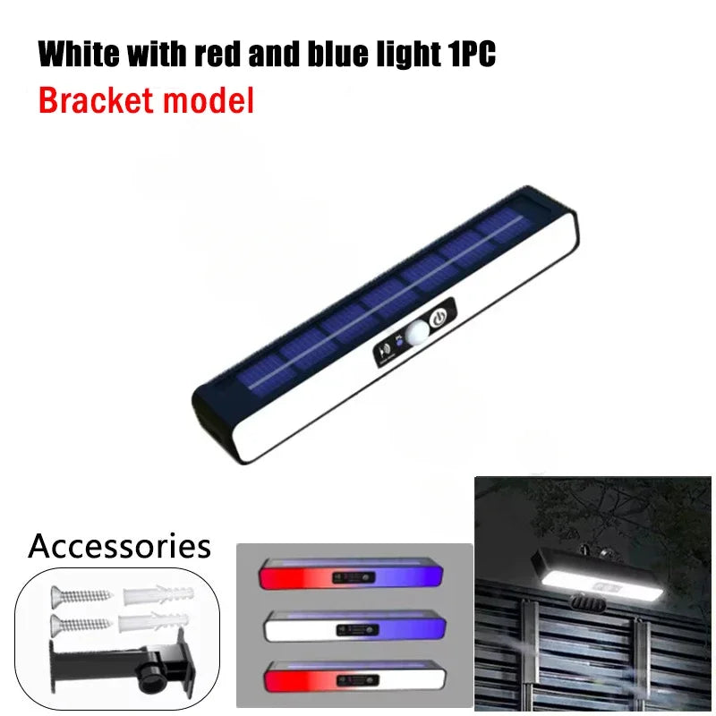 Applique Murale Solaire à LED pour l'Extérieur, Rechargeable, pour Cour, Jardin, Terrasse, Porte de Garage, Éclairage de Rue