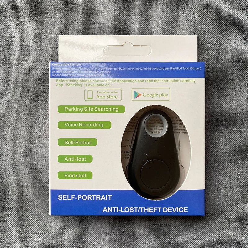 Mini GPS Mobile Bluetooth 5.0 Tracker Anti-Lost Device round Anti-Lost Device Pet Kids Bag Wallet Tracking Smart Finder Locator