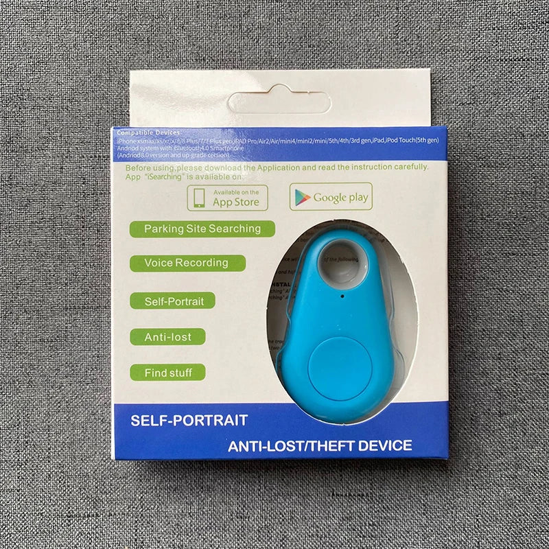 Mini GPS Mobile Bluetooth 5.0 Tracker Anti-Lost Device round Anti-Lost Device Pet Kids Bag Wallet Tracking Smart Finder Locator