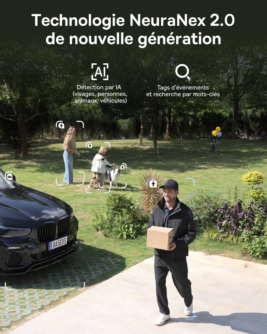 Baseus X1 Pro Caméra Extérieure IA 300°