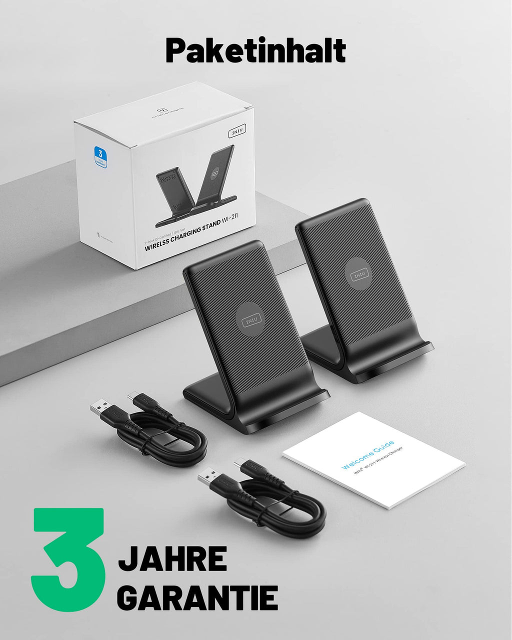 INIU Chargeur Sans Fil Rapide 15W Universel