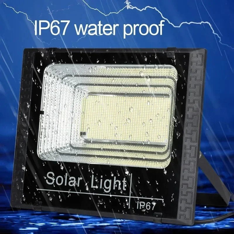 JVEE Projecteur Solaire 30W IP67 avec Télécommande - Golden High-Tech