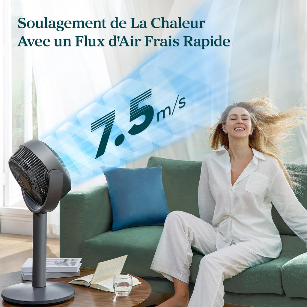 LEVOIT Ventilateur Wi-Fi Silencieux DC 12 Vitesses - Golden High-Tech