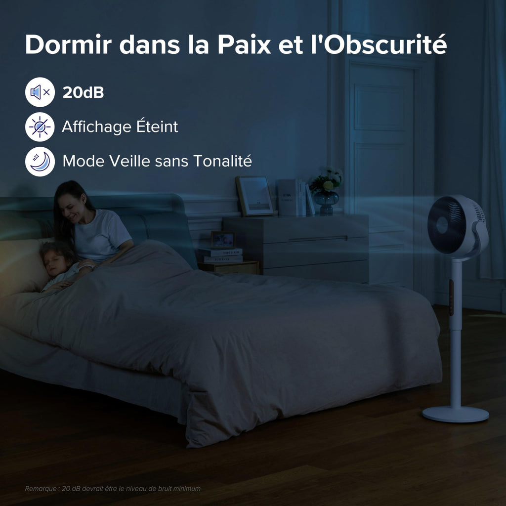 LEVOIT Ventilateur Wi-Fi Silencieux DC 12 Vitesses - Golden High-Tech