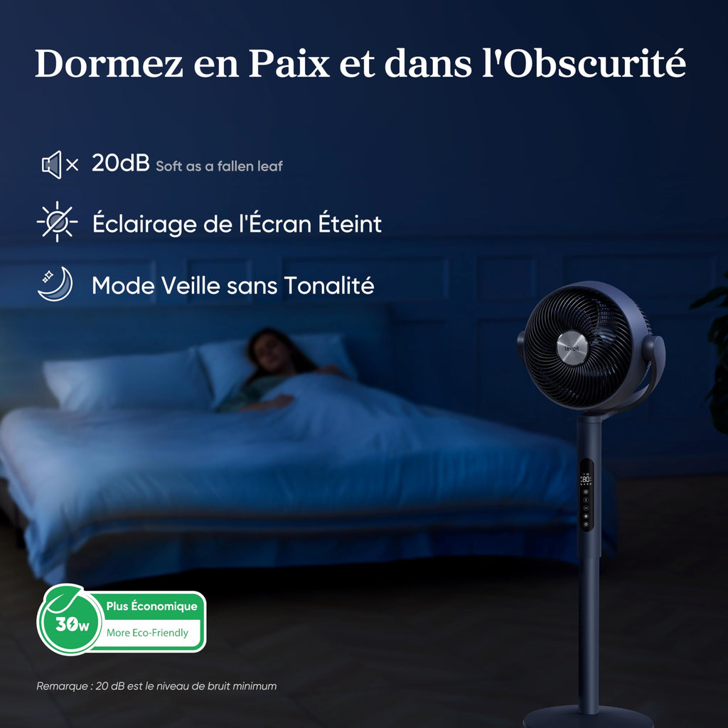 LEVOIT Ventilateur Wi-Fi Silencieux DC 12 Vitesses - Golden High-Tech