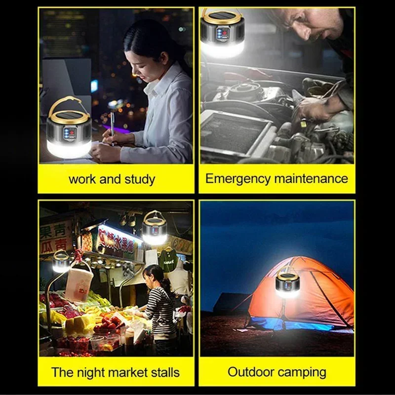 Projecteur LED Camping Rechargeable Multifonction